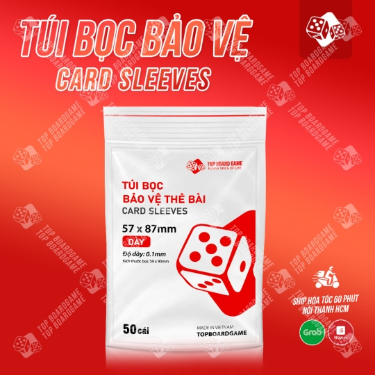 Bọc bài Uno Ma sói mèo nổ - Sleeves - Bao kiếng bảo vệ lá bài - Đựng vừa tất cả các boardgame bên shop (50 cái)